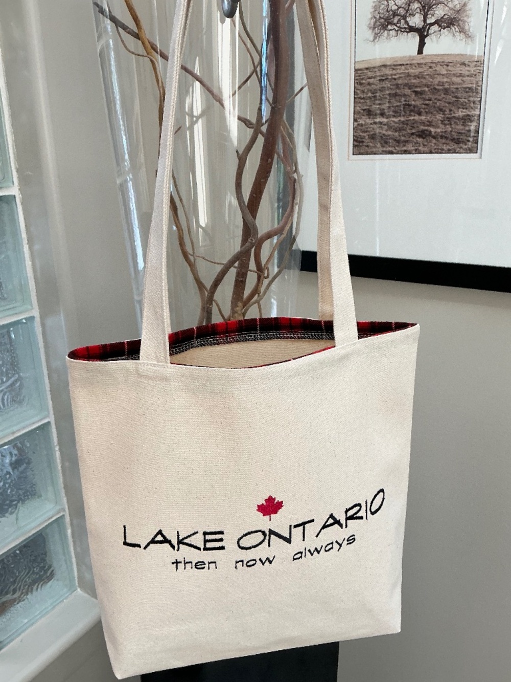 Canada Tote Bag, Lake Ontario, Tariff. Shop Canada. Made in Canada